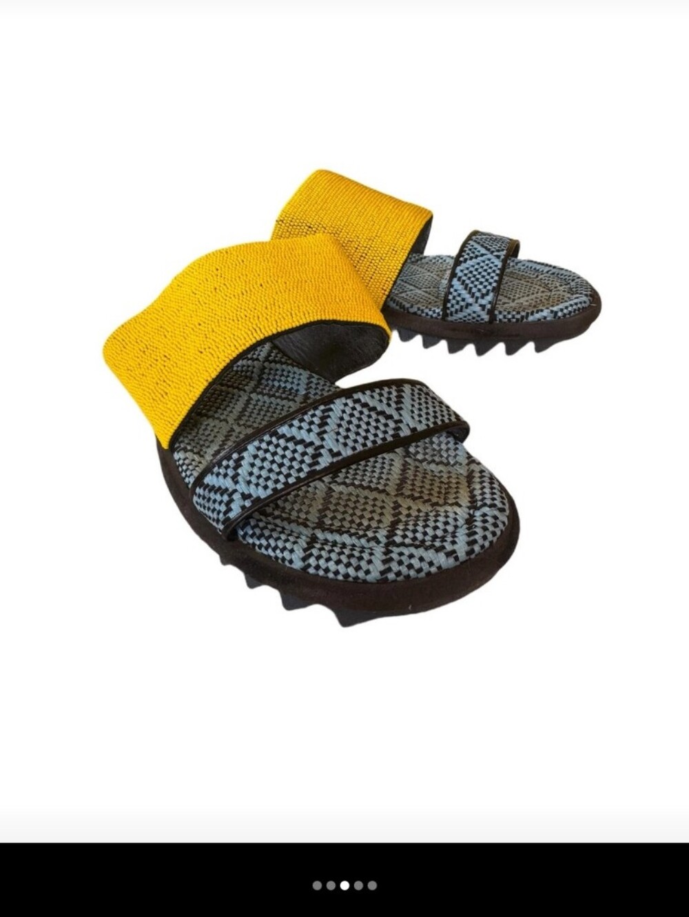 Dries Van Noten Vibram Sandals Shoe Beaded Womens 9 39